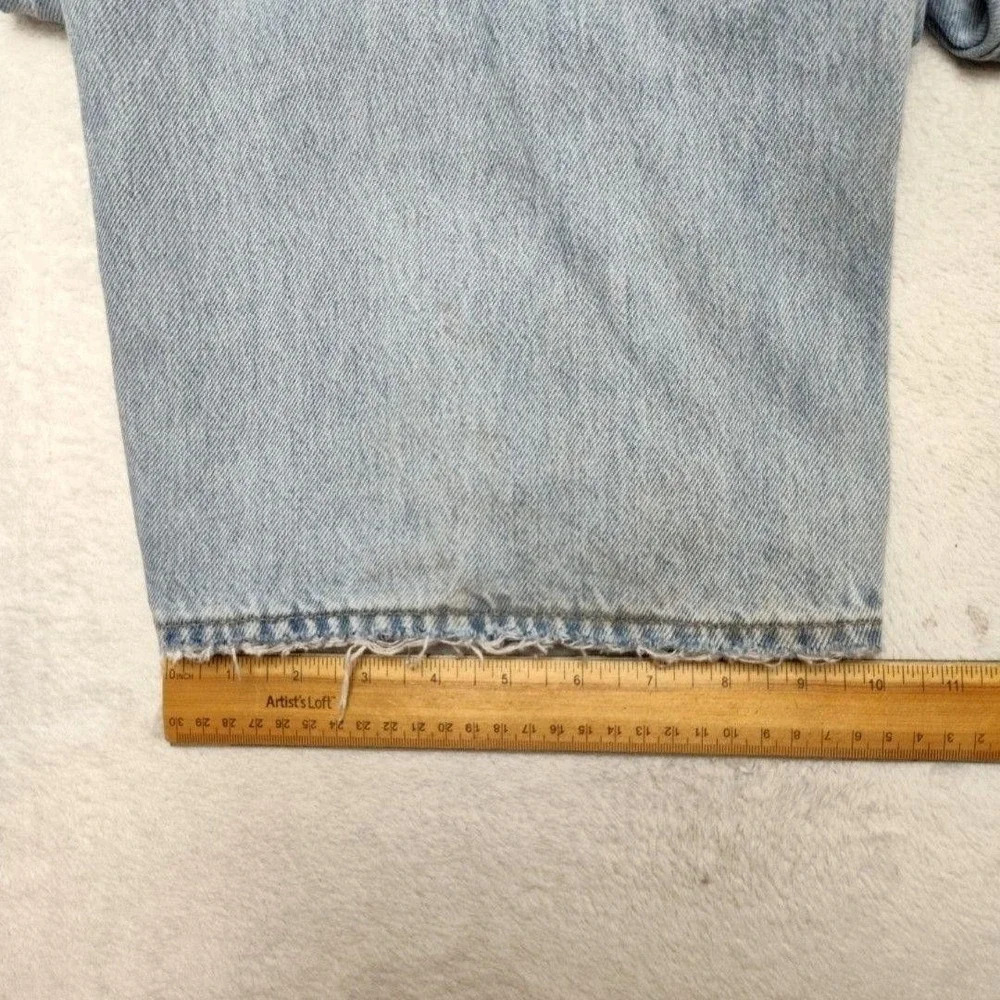 Levis 578 Jeans Mens 36x30 Blue Light Relaxed Premium Baggy Loose Distressed